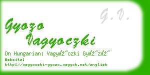 gyozo vagyoczki business card